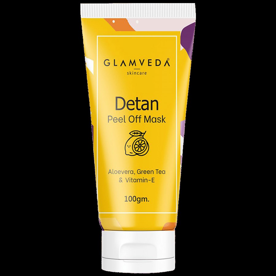 Glamveda Detan Peel Off Mask - Easily Removes Dead Skin