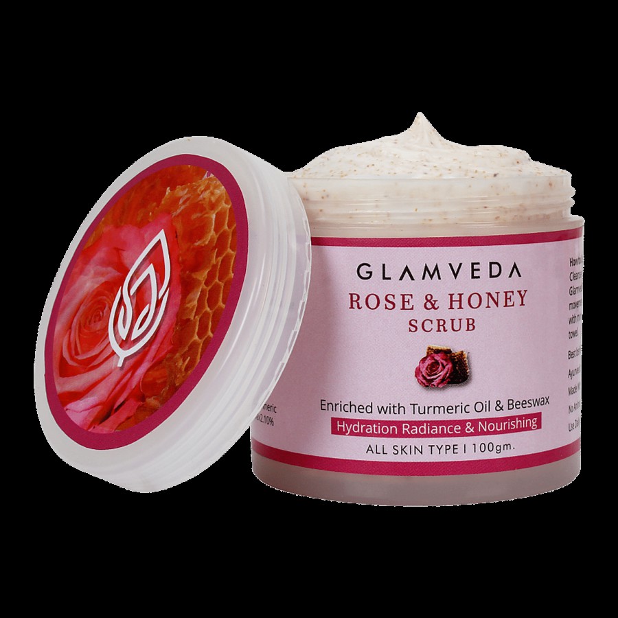 Glamveda Face Scrub - Rose & Honey