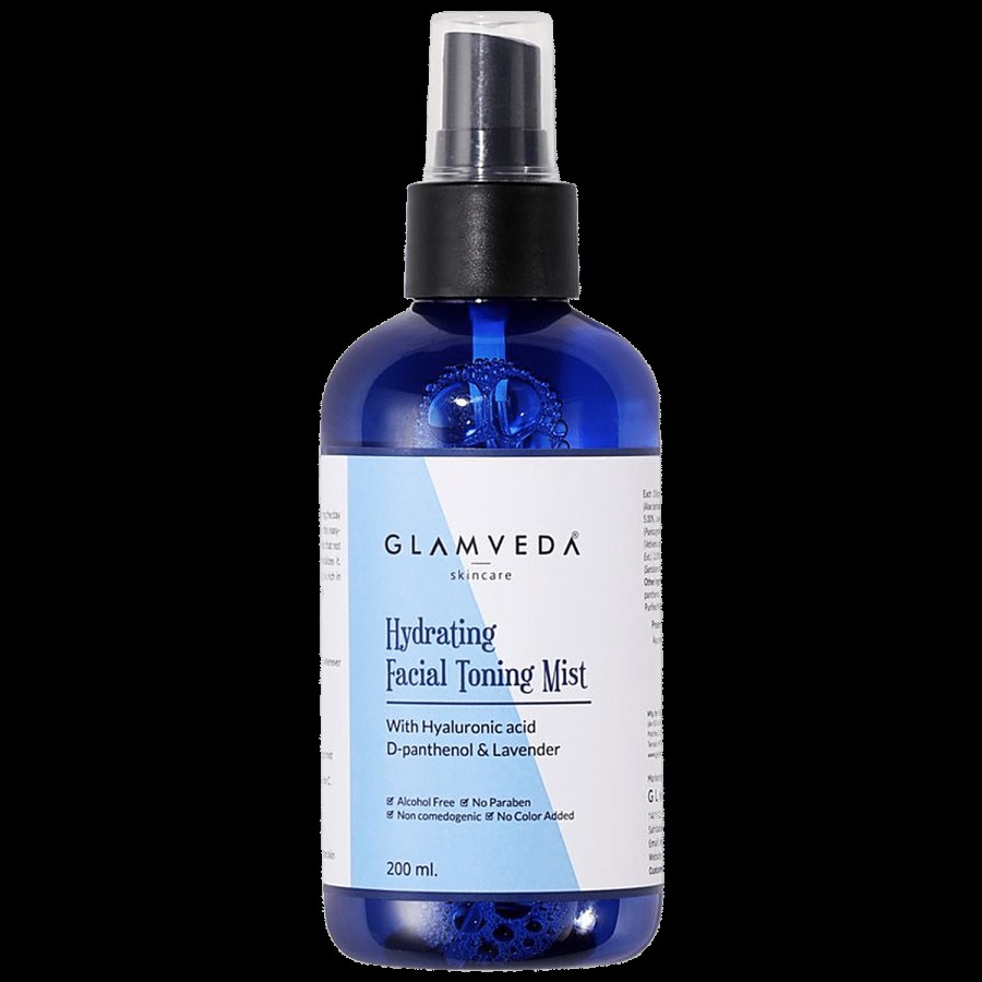 Glamveda Hydrating Facial Toning Mist - With Hyaluronic Acid