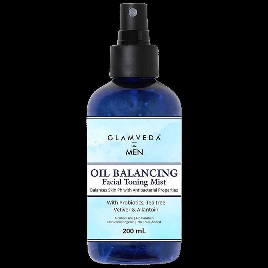 Glamveda Men - Oil Balancing Facial Toning Mist