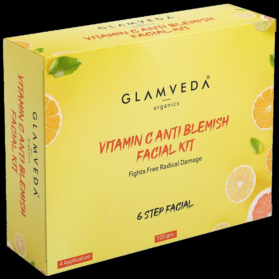 Glamveda Vitamin C Anti Blemish Facial Kit - 6 Steps