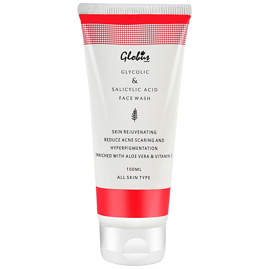 Globus Naturals Anti- Acne Glycolic & Salicylic Acid Face Wash