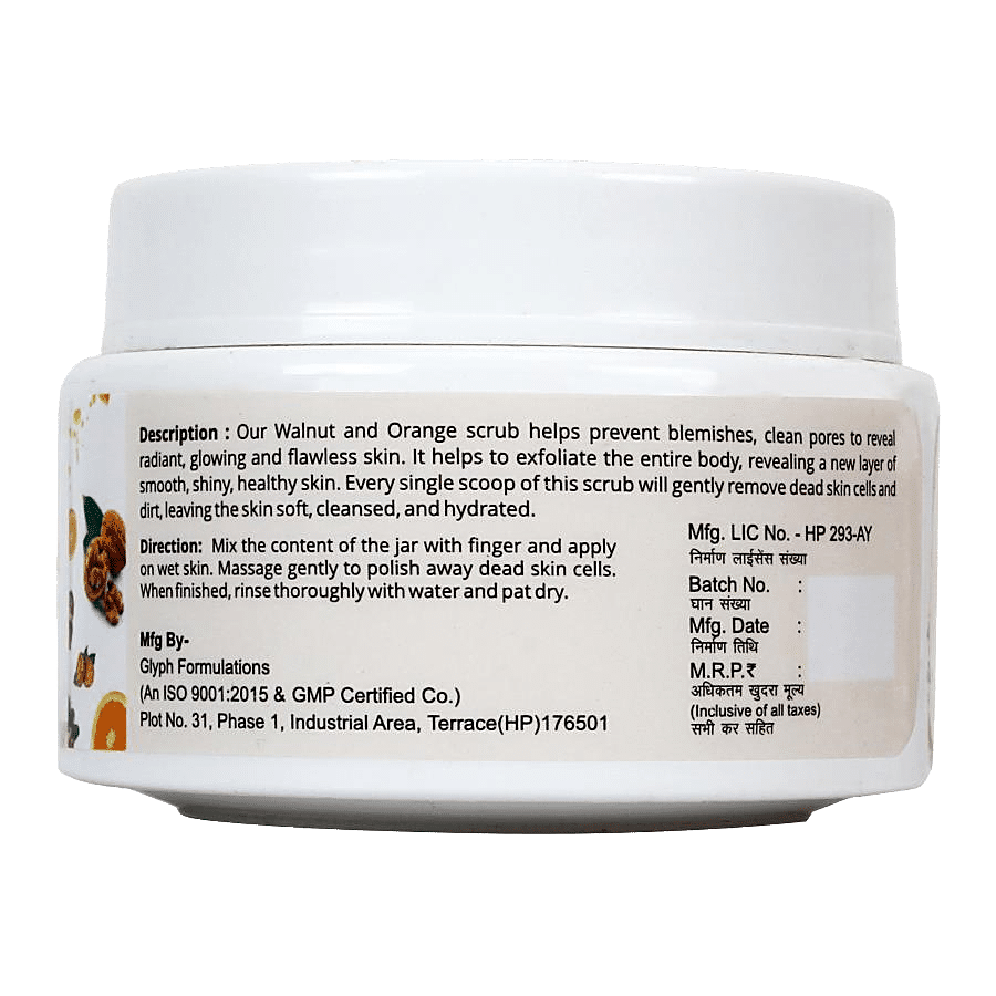 Globus Naturals Walnut & Orange Face & Body Scrub