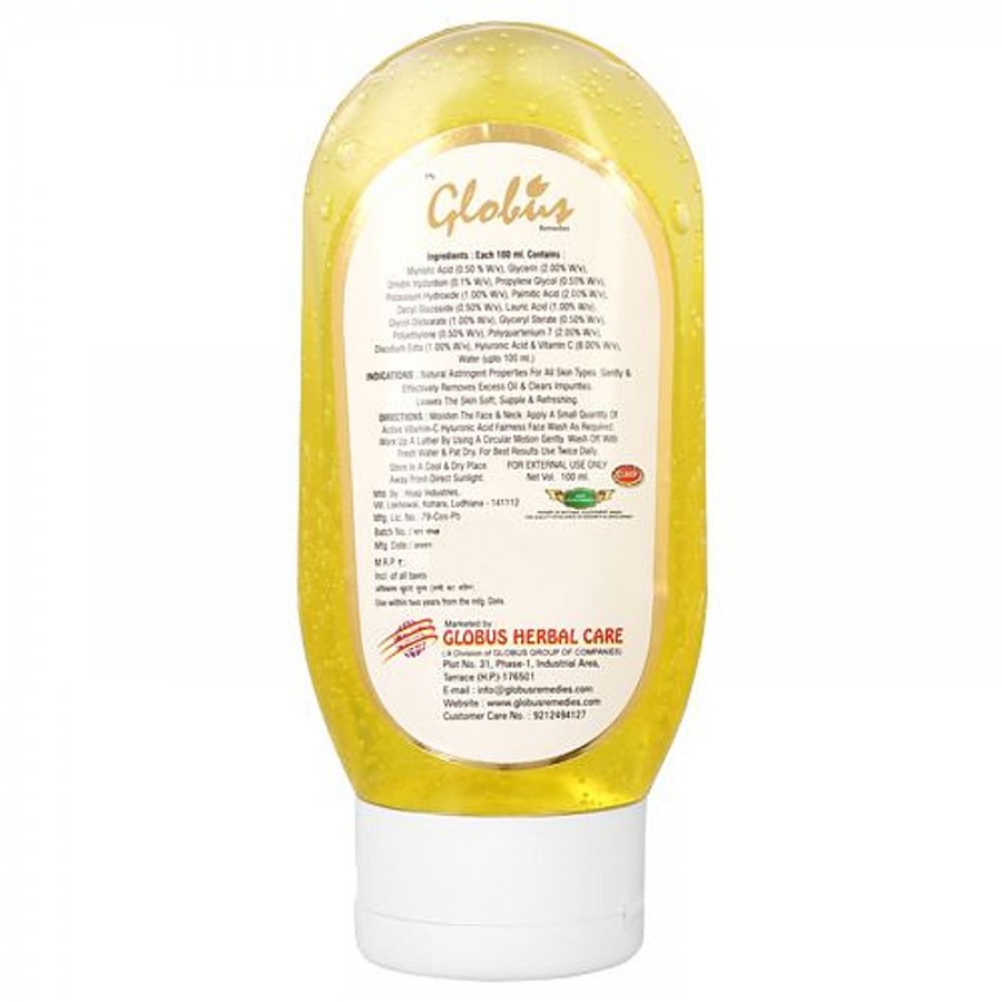 Globus Anti Ageing Face Wash With Hyluronic Acid & Active Vitamin C