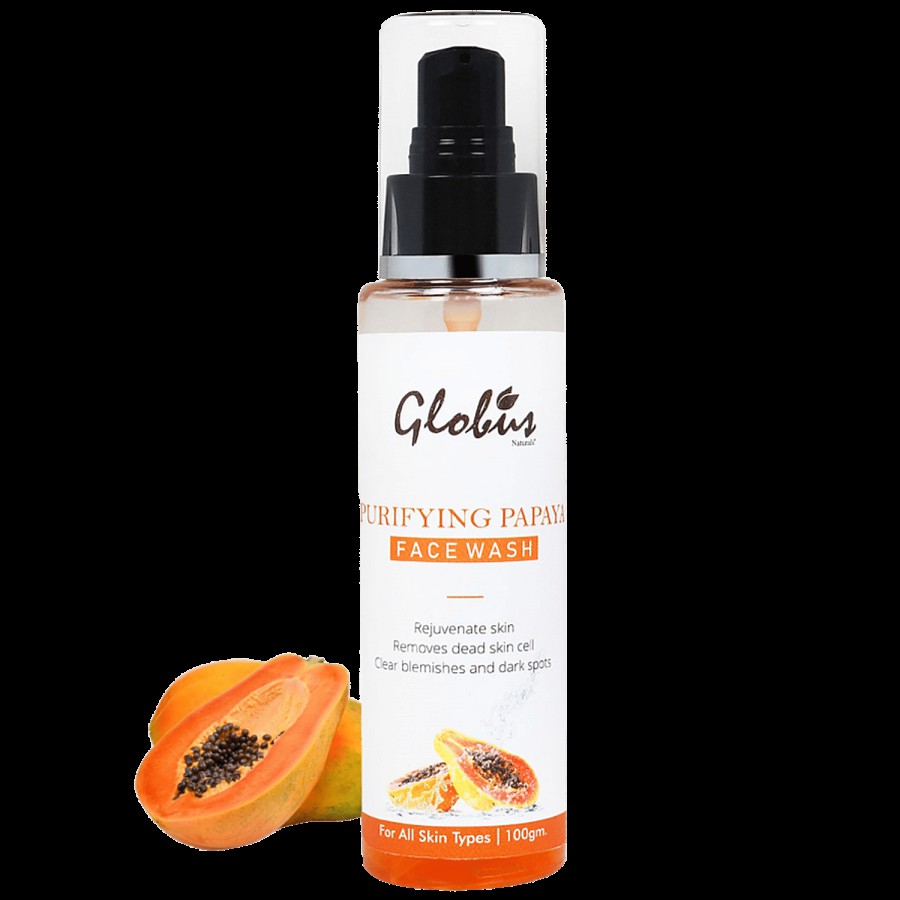 Globus Naturals Anti Tanning Papaya Face Wash