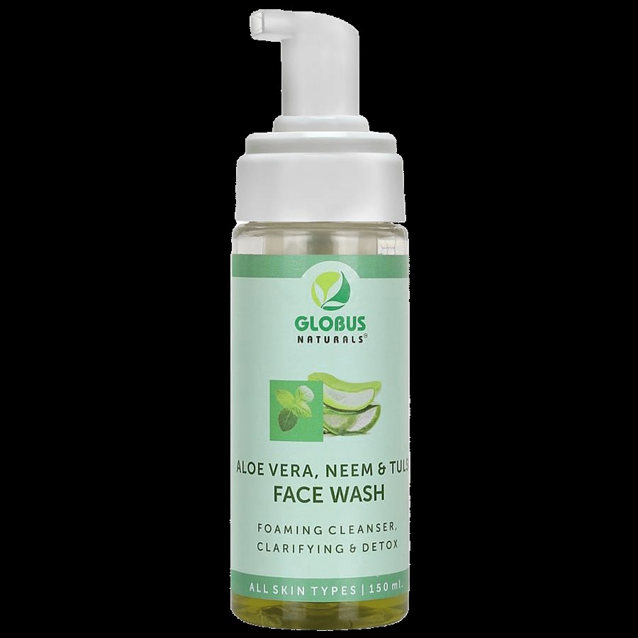 Globus Naturals Clarifying & Detox Face Wash - Aloe Vera