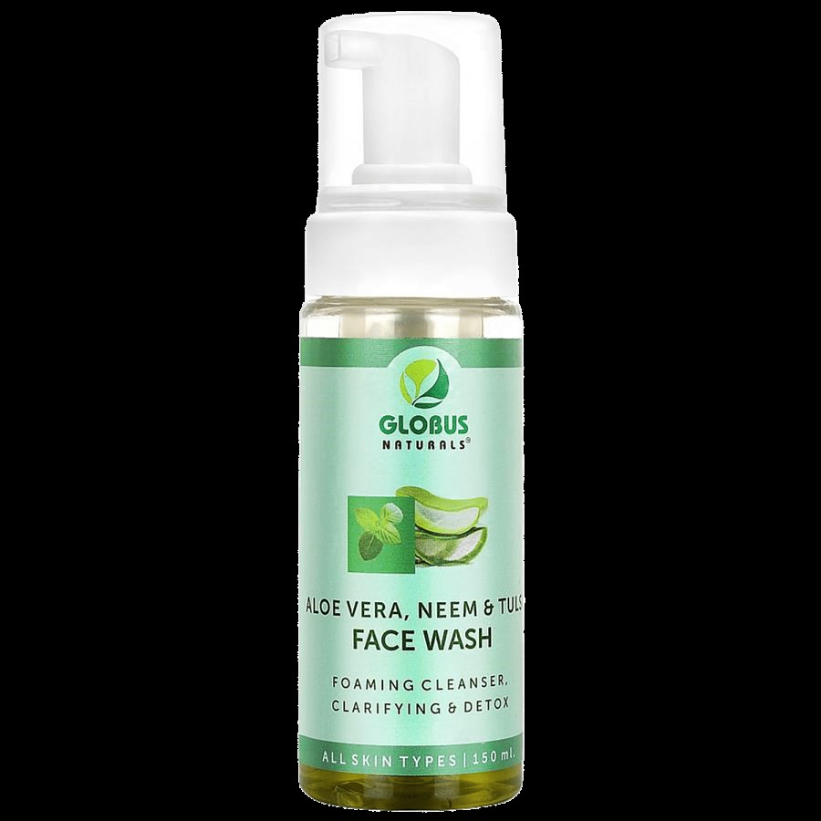 Globus Naturals Clarifying & Detox Face Wash - Aloe Vera