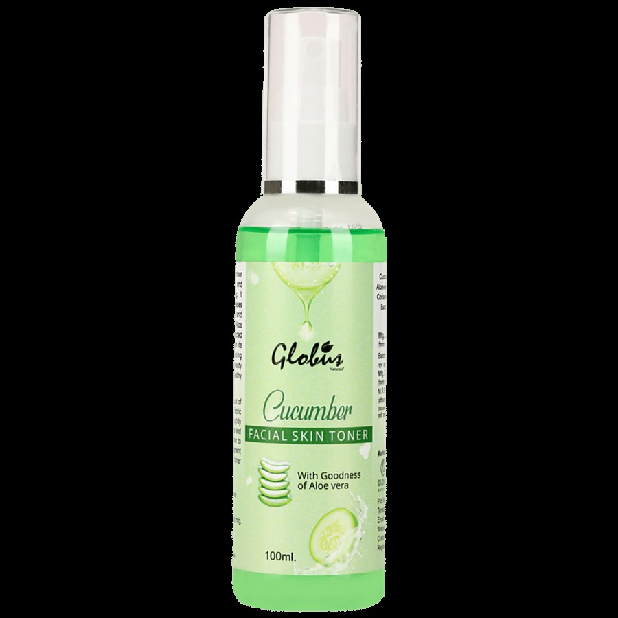 Globus Naturals Cucumber Facial Skin Toner With Goodness Of Aloe Vera Extract