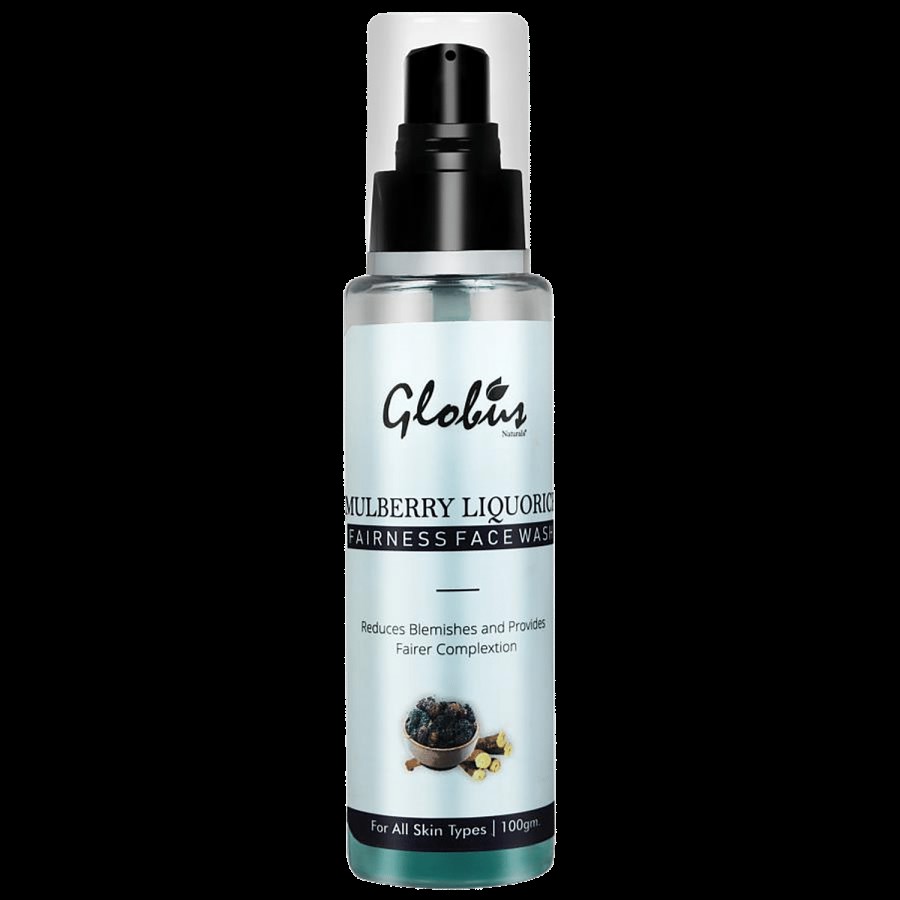 Globus Naturals Fairness Face Wash - Mulberry Liquorice