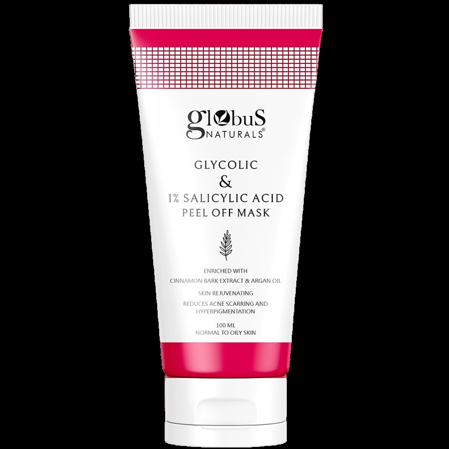 Globus Naturals Glycolic & 1% Salicylic Acid Peel Off Mask