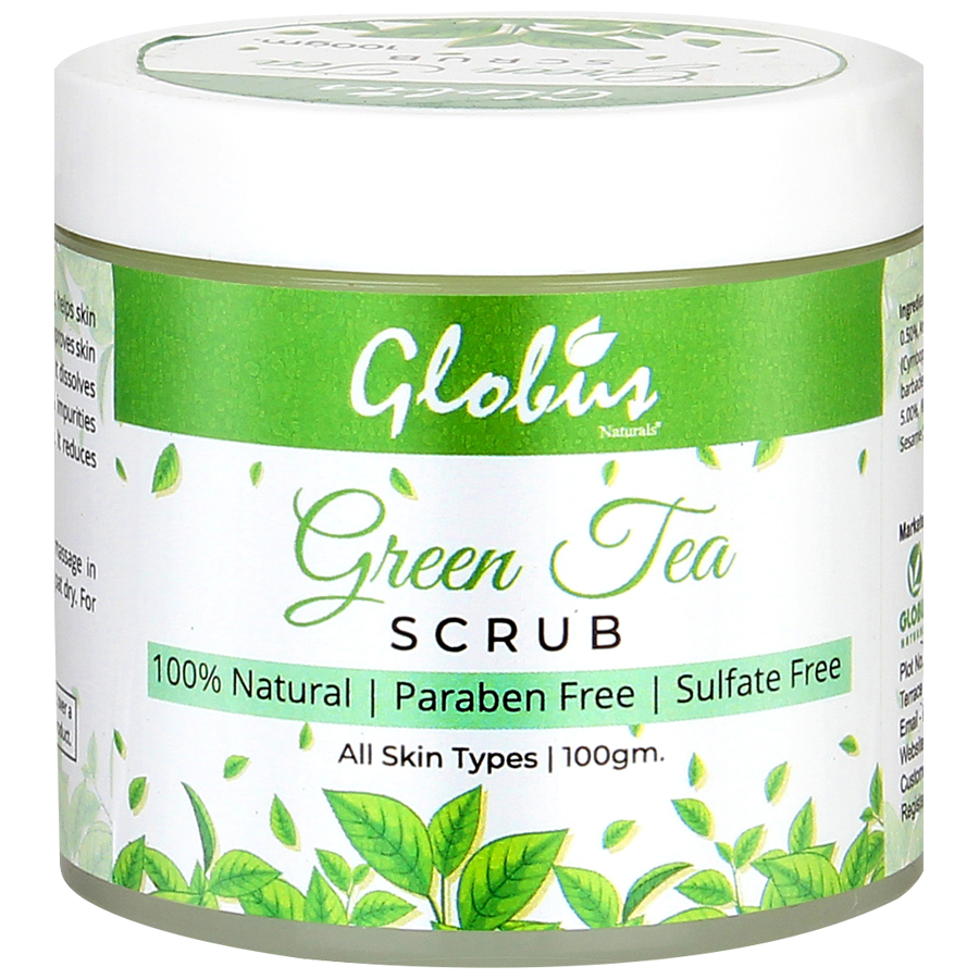 Globus Naturals Green Tea Scrub - For Acne & Pimple Free Skin