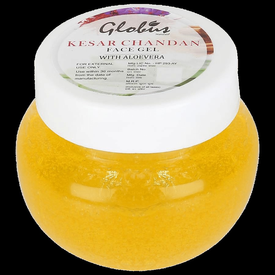 Globus Naturals Kesar Chandan Face Gel With Aloe Vera