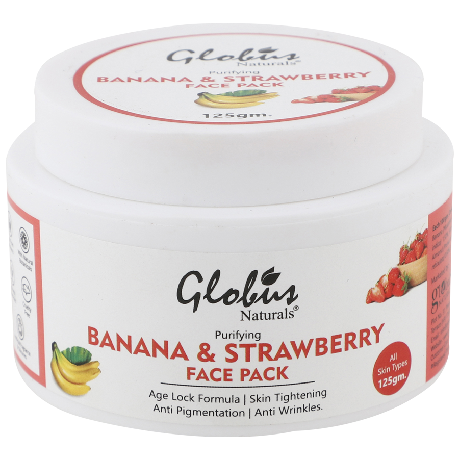 Globus Naturals Purifying Banana & Strawberry Anti Aging Face Pack