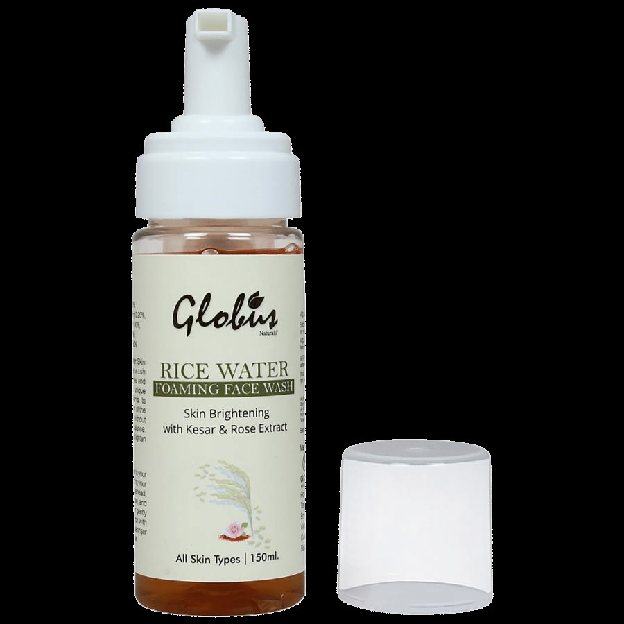 Globus Naturals Skin Brightening Foaming Face wash - Rice Water