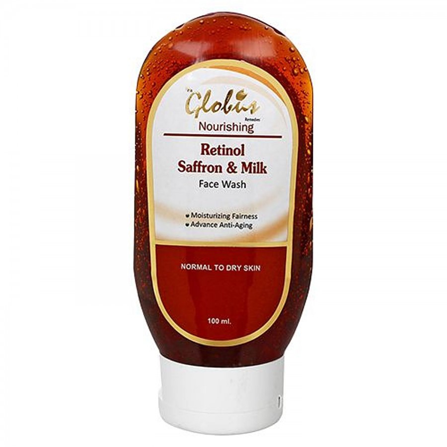 Globus Retinol Saffron & Milk Nourishing Face Wash