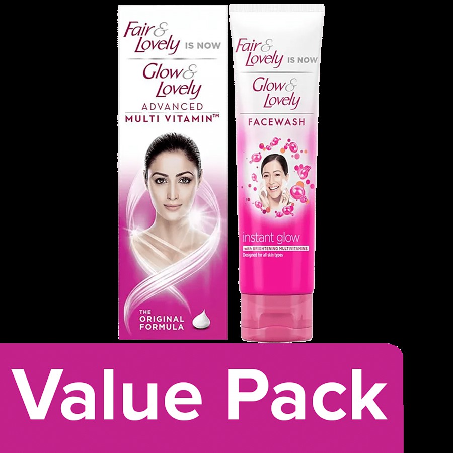 Glow & Lovely Glow & Lovely Advanced Multivitamin Face Cream + Instant Glow Face Wash