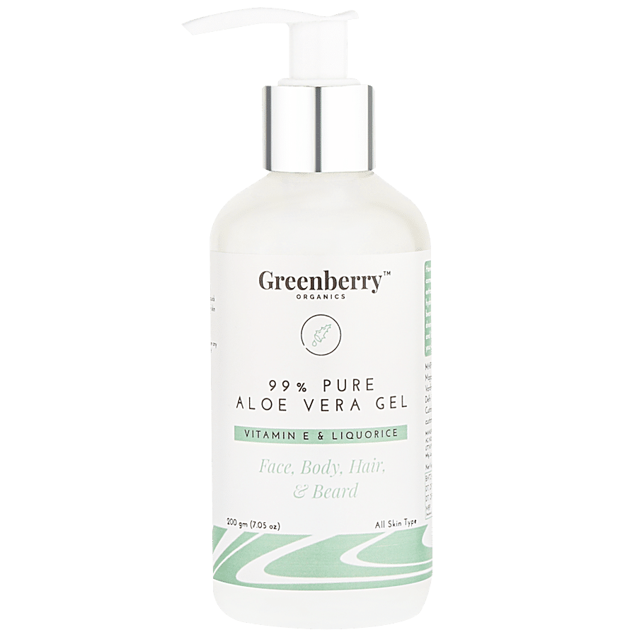 Greenberry Organics 99% Pure Aloe Vera Gel