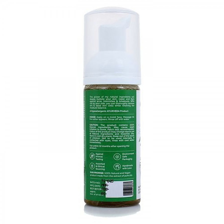 Greenberry Organics Anti-Acne Foaming Face Wash - Goodness of Neem & Tea Tree