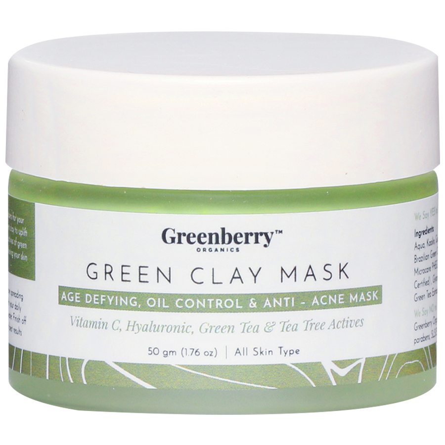 Greenberry Organics Green Clay Mask - Age Defying