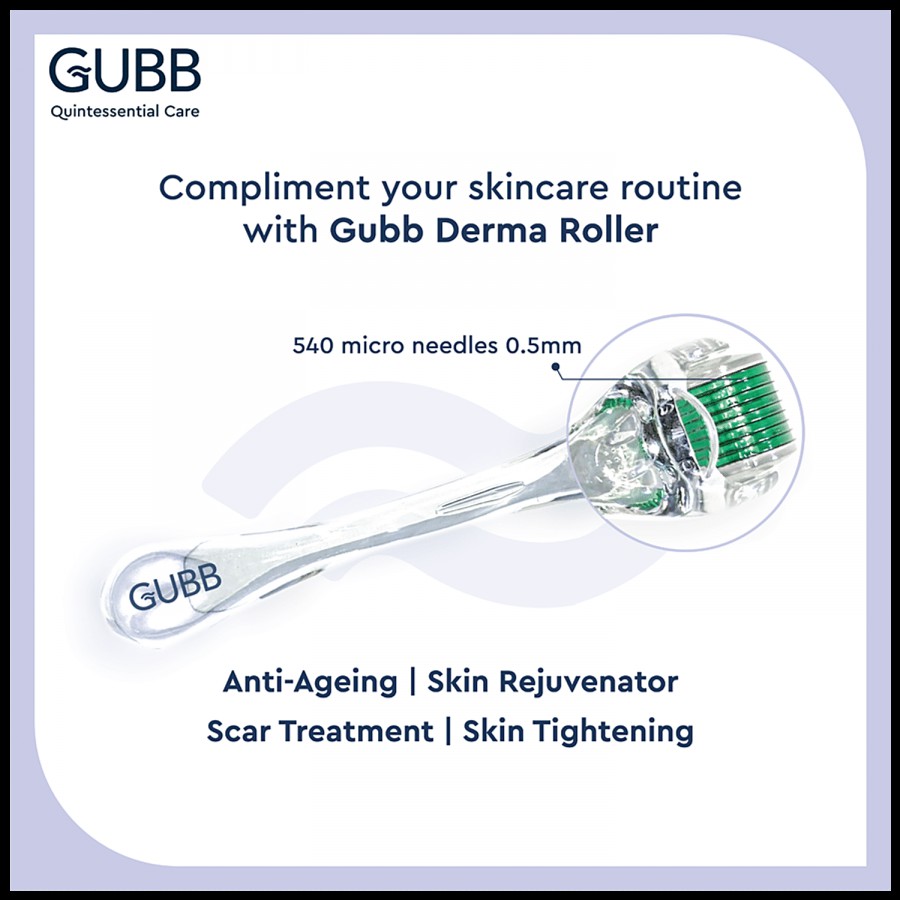 Gubb 0.5MM Derma Roller - 540 Micro Needles