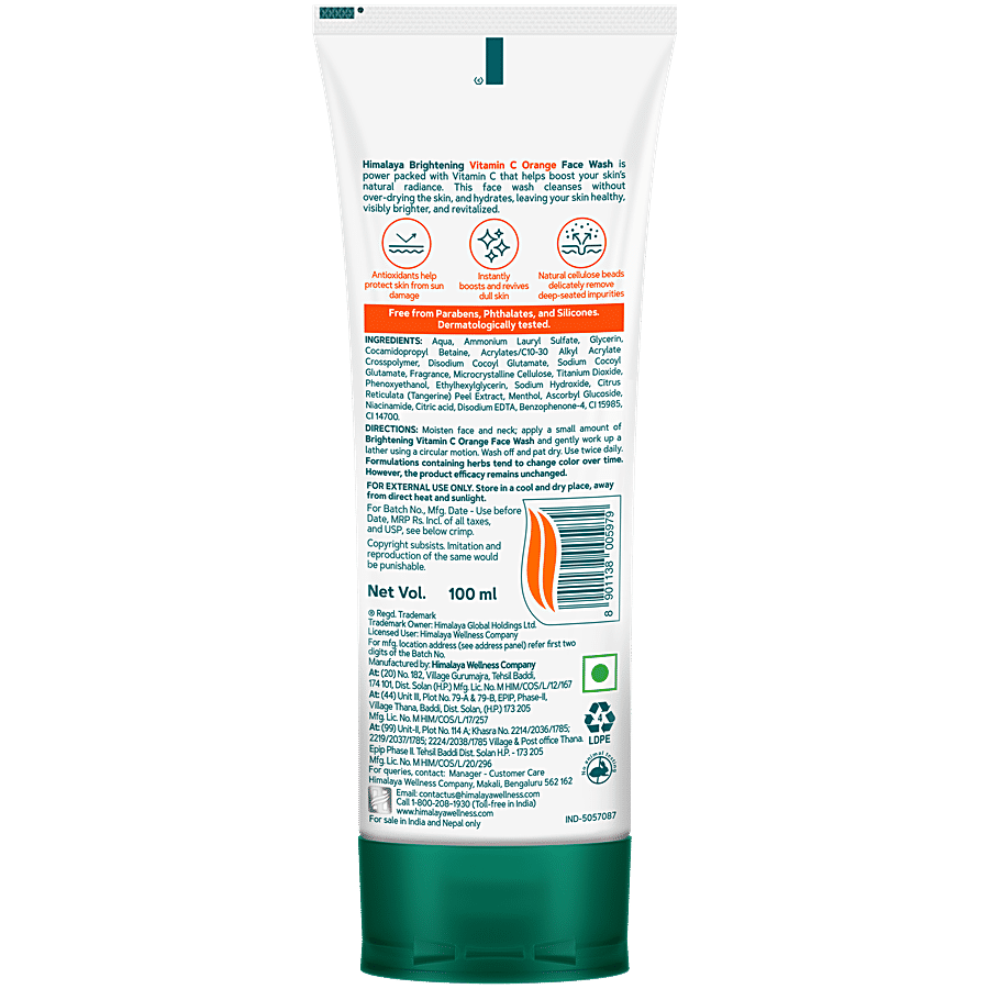 Himalaya Brightening Vitamin C Orange Face Wash