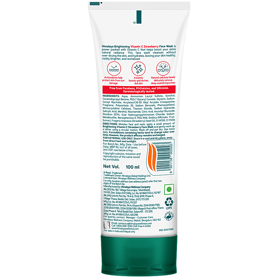 Himalaya Brightening Vitamin C Strawberry Face Wash