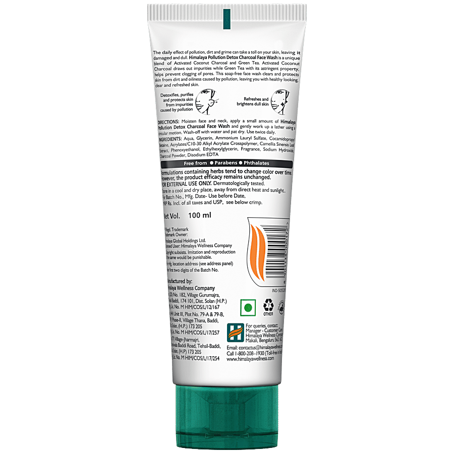 Himalaya Pollution Detox Charcoal Face Wash