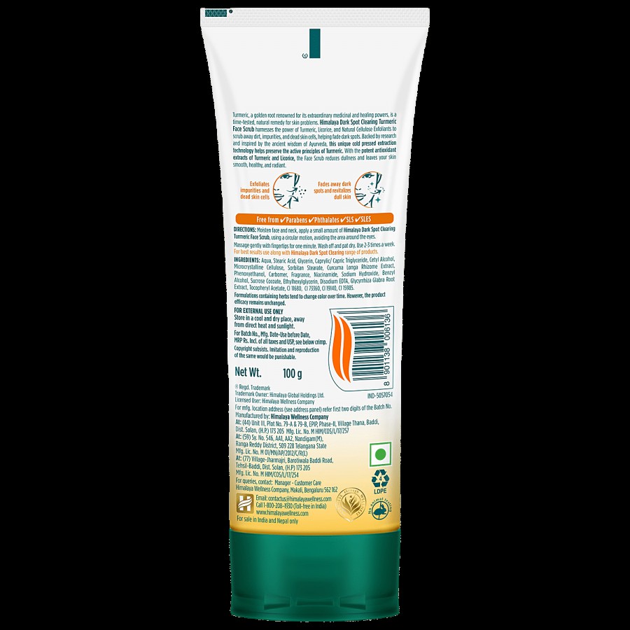 Himalaya Dark Spot Clearing Turmeric Face Scrub