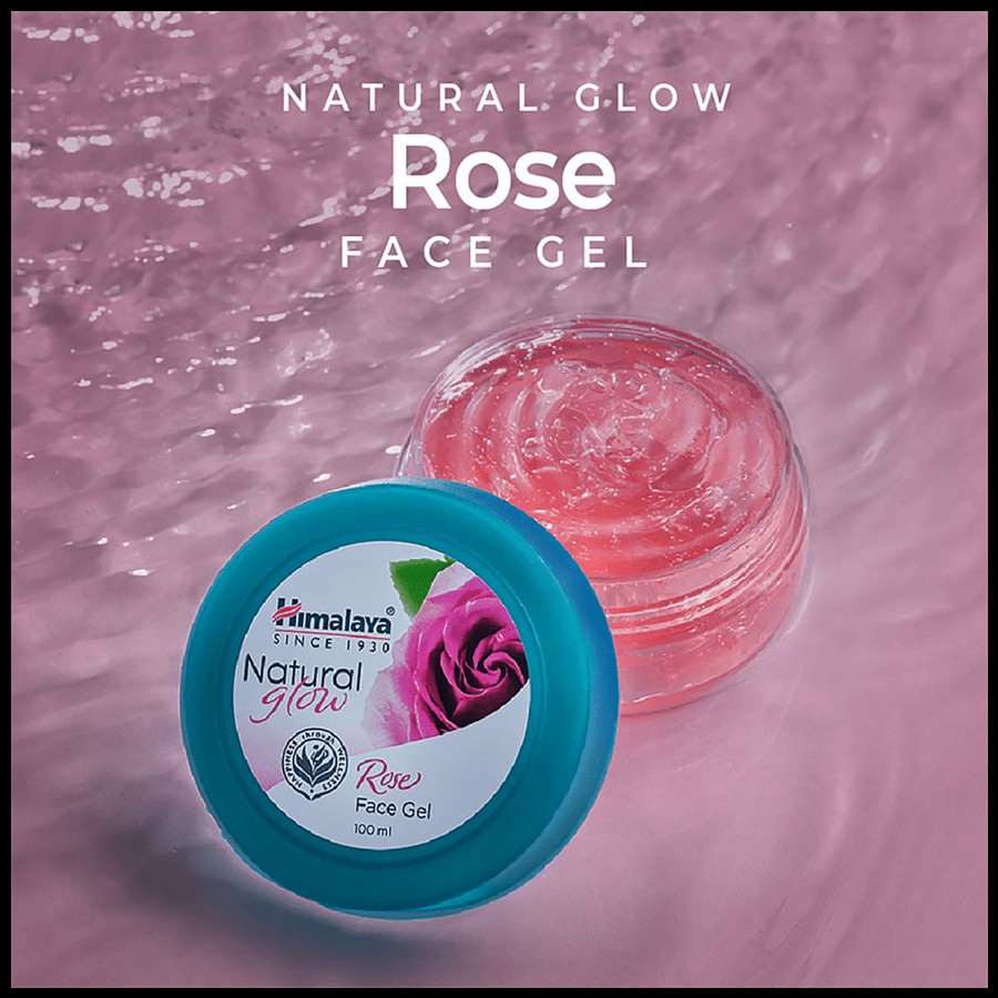 Himalaya Natural Glow Rose Face Gel - Revitalizes Dull Skin & Provides Instant Hydration