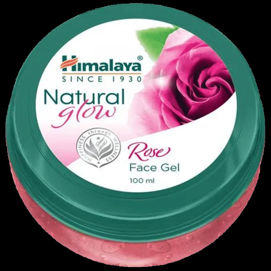 Himalaya Natural Glow Rose Face Gel - Revitalizes Dull Skin & Provides Instant Hydration