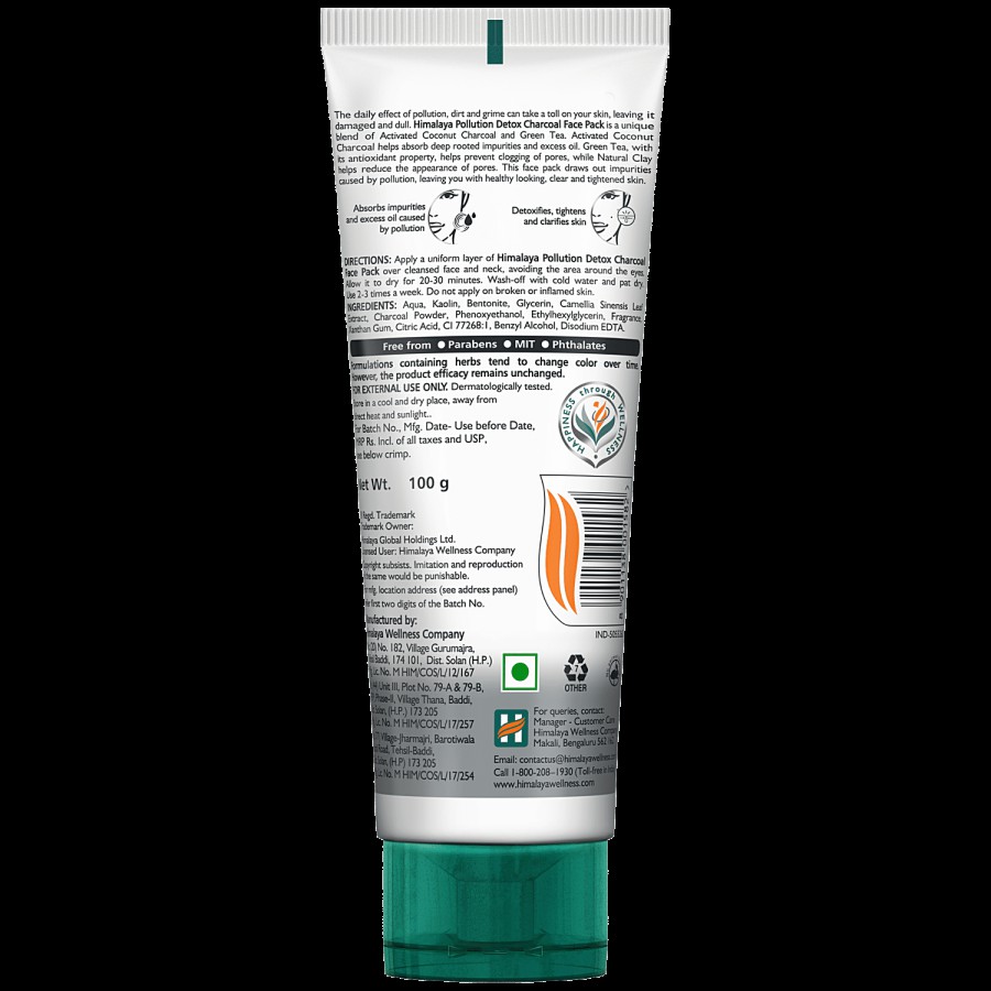 Himalaya Pollution Detox Charcoal Face Pack