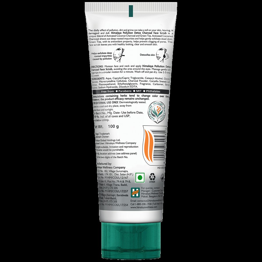 Himalaya Pollution Detox Charcoal Face Scrub