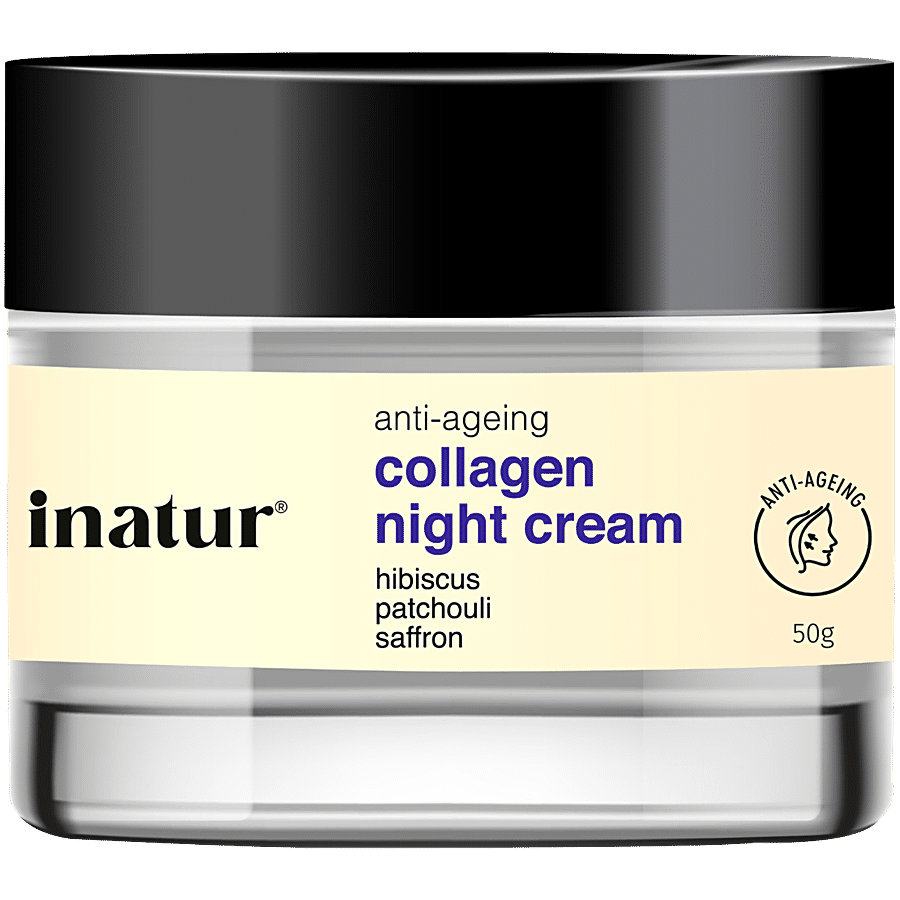 INATUR  Anti-Ageing Collagen Night Cream - Hibiscus