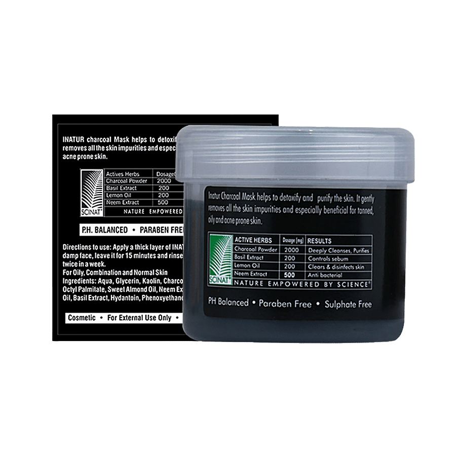 INATUR  Charcoal Face Mask