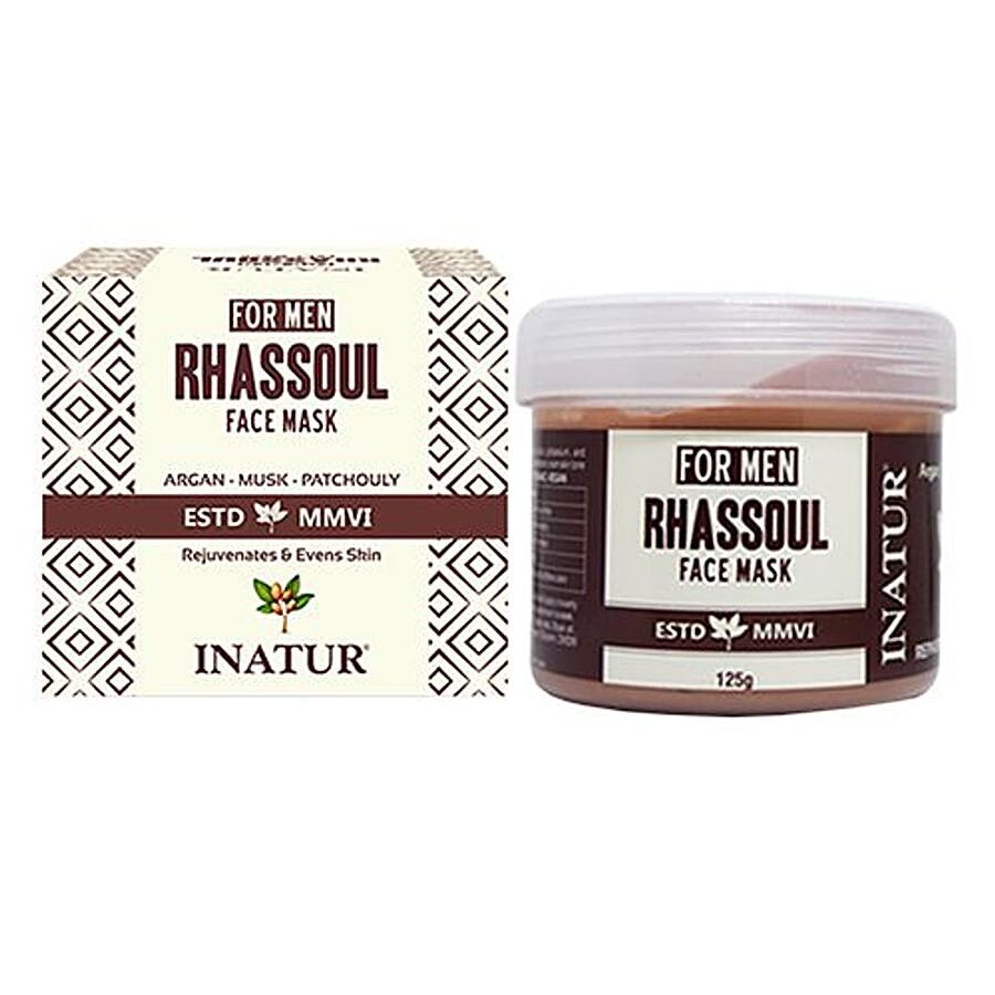 INATUR  Men Rhassoul Face Mask