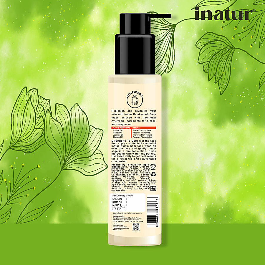 INATUR  Replenishing Kumkumadi Facewash