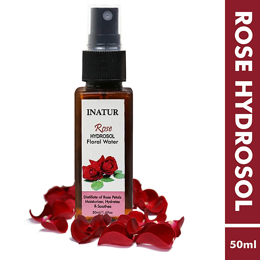 INATUR  Rose Hydrosol Floral Water - Rich In Therapeutic Properties