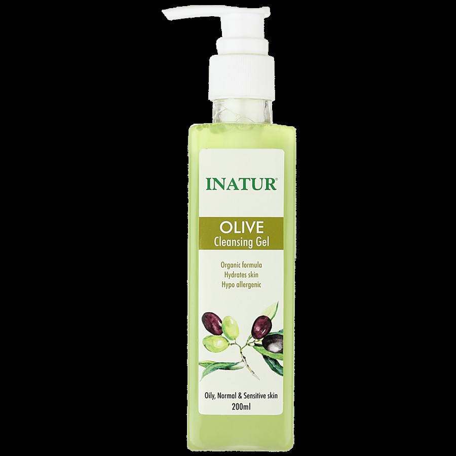 INATUR  Face Cleansing Gel - Olive