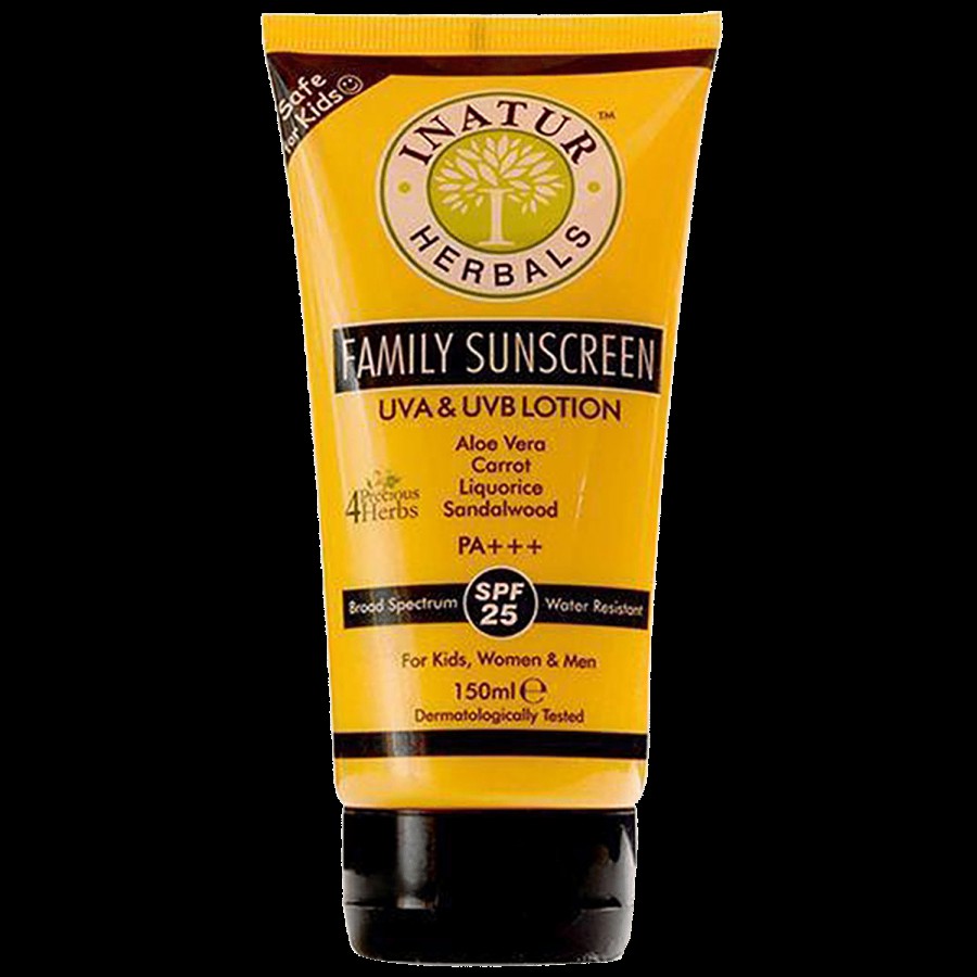 INATUR  Family Sunscreen Lotion SPF 25