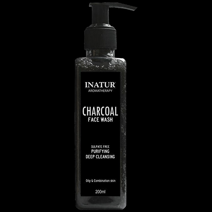 INATUR  Purifying Deep Cleansing Face Wash - Charcoal