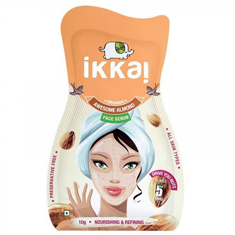 Ikkai Organic Face Scrub - Awesome Almond