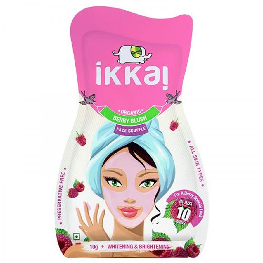 Ikkai Organic Face Souffle Pack - Berry Blush