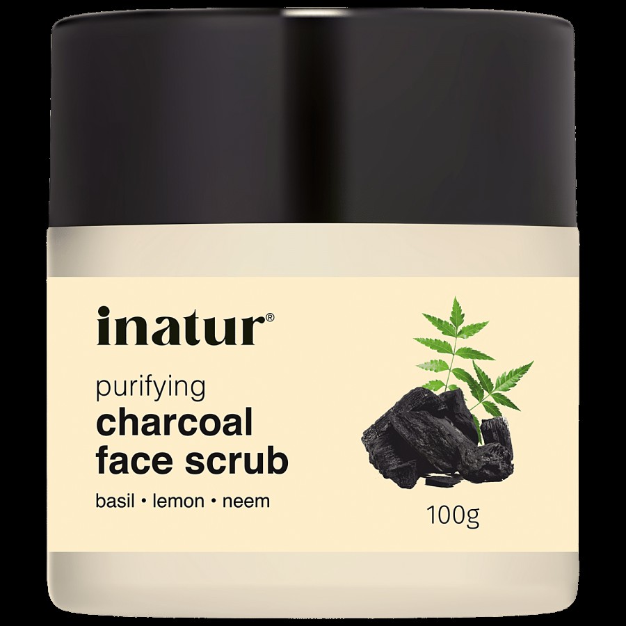 Inatur Charcoal Face Scrub