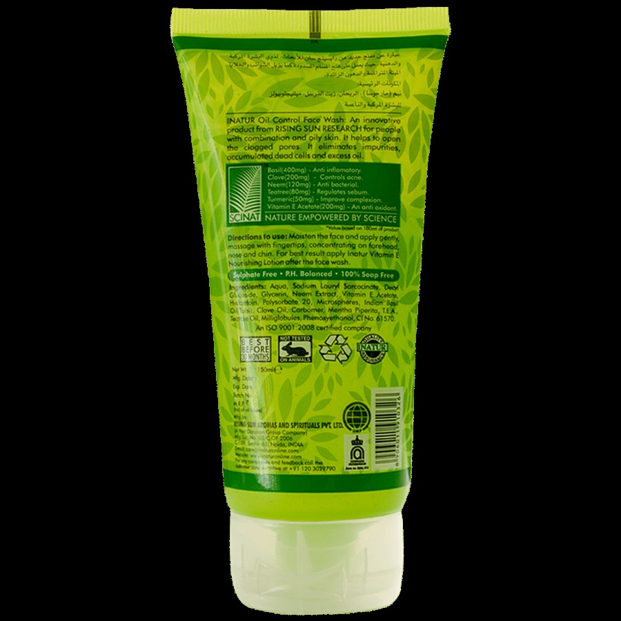 Inatur Oil Control Face Wash - TeaTree