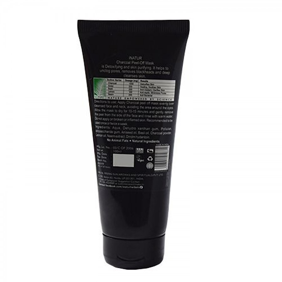 Inatur Peel-Off Face Mask - Charcoal