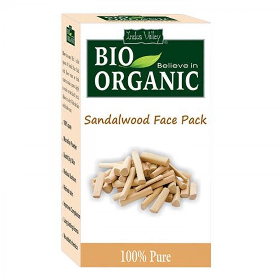 Indus Valley Bio Believe-In-Organic Sandalwood Face Pack Powder - Soothen