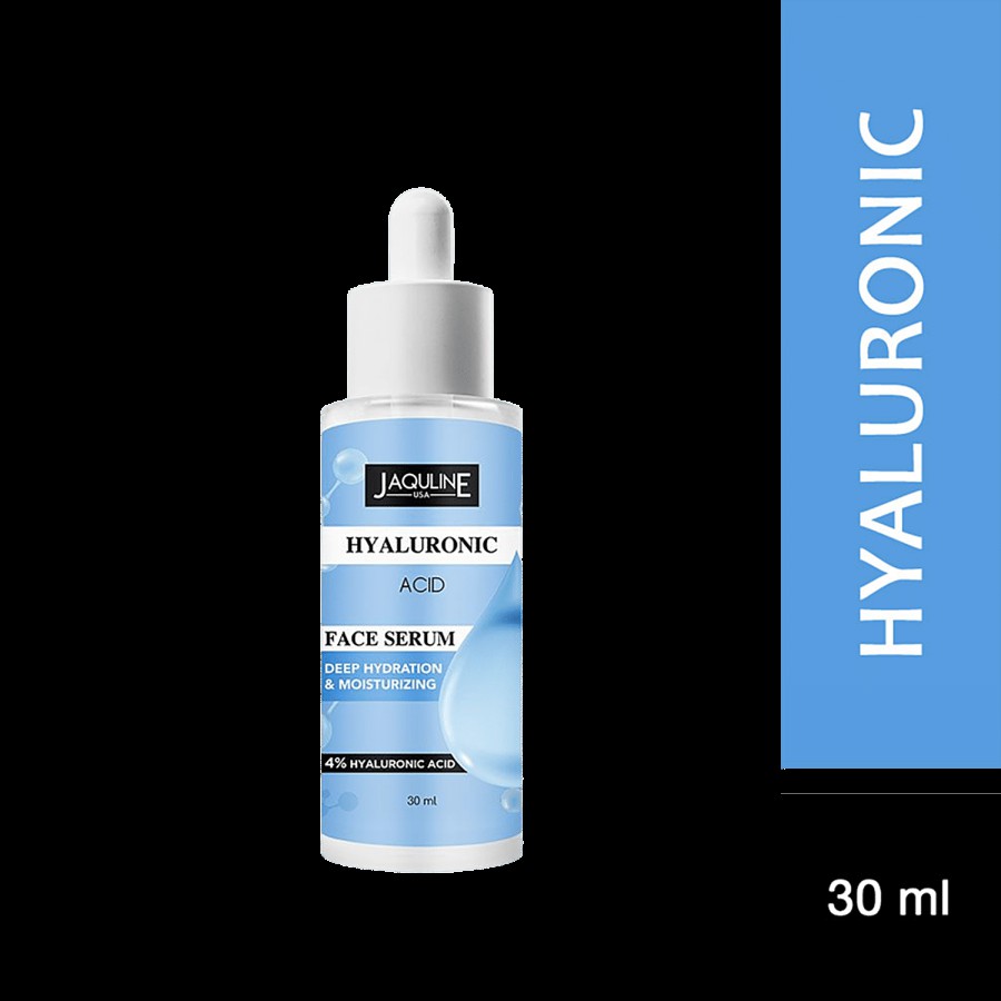 Jaquline USA Hyaluronic Acid Face Serum - For Deep Hydration & Moisturizing