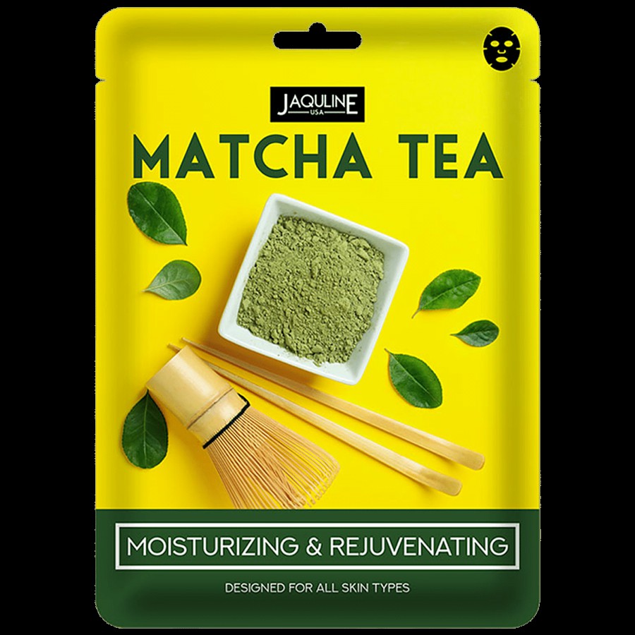 Jaquline USA Matcha Tea Sheet Mask - Moisturizing