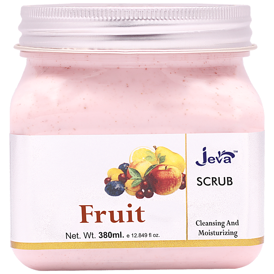 Jeva Fruit Cleasing & Moisturizing Scrub - For Radiant & Glowing Skin