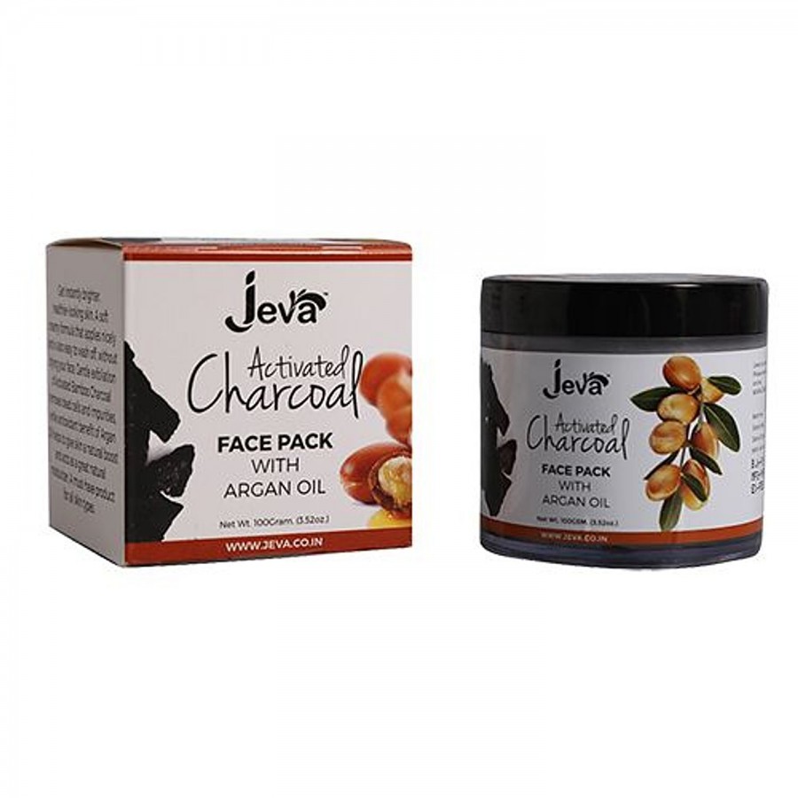 Jeva Activated Charcoal Face Pack With Argan Oil